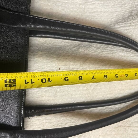 Victorinox Swiss Black Canvas &leather laptop Bag Briefcase silver tone hardware - Picture 12 of 16